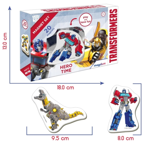 Zestaw magnesów Transformers Czas Bohaterów Układanka magnetyczna ME5031-41